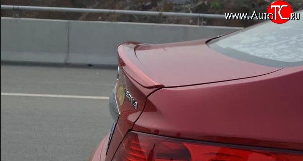 1 799 р. Спойлер (седан) M-VRS Hyundai Solaris RBr седан дорестайлинг (2010-2014) (Неокрашенный)  с доставкой в г. Керчь