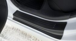 1 499 р. Накладки порожков салона RA  Hyundai Solaris  RBr (2014-2017) седан рестайлинг (Комплект (4 шт.))  с доставкой в г. Керчь. Увеличить фотографию 3