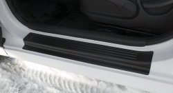 1 499 р. Накладки порожков салона RA  Hyundai Solaris  RBr (2014-2017) седан рестайлинг (Комплект (4 шт.))  с доставкой в г. Керчь. Увеличить фотографию 4