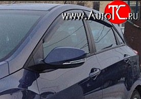 999 р. Комплект дефлекторов окон (ветровиков) 4 шт. (хетчбек) Russtal Hyundai Solaris RBr хэтчбэк рестайлинг (2014-2017)  с доставкой в г. Керчь