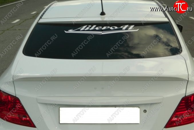 4 499 р. Козырёк на заднее стекло HS-3  Hyundai Solaris  RBr (2010-2014) седан дорестайлинг (Неокрашенный)  с доставкой в г. Керчь