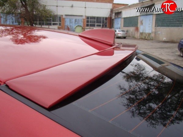 3 299 р. Козырёк на заднее лобовое стекло Sport v2  Hyundai Solaris  RBr (2010-2017), KIA Rio  3 QB (2011-2017) (Неокрашенный)  с доставкой в г. Керчь