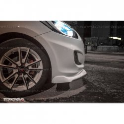 2 899 р. Накладка на передний бампер TopKontur Design v2 Hyundai Solaris RBr седан дорестайлинг (2010-2014) (Неокрашенная)  с доставкой в г. Керчь. Увеличить фотографию 5