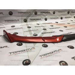 4 299 р. Накладка на задний бампер (хетчбек) Topkontur Hyundai Solaris RBr седан дорестайлинг (2010-2014) (Тисненая поверхность, Неокрашенная)  с доставкой в г. Керчь. Увеличить фотографию 2