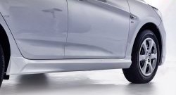 3 599 р. Пороги накладки Sport KIA Rio 3 QB хэтчбек 5 дв. рестайлинг (2015-2017) (Неокрашенные)  с доставкой в г. Керчь. Увеличить фотографию 2