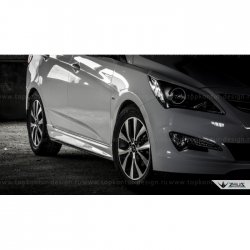 4 999 р. Пороги накладки TopKontur Design Hyundai Solaris RBr седан рестайлинг (2014-2017) (Неокрашенные)  с доставкой в г. Керчь. Увеличить фотографию 8