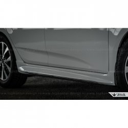 4 999 р. Пороги накладки TopKontur Design Hyundai Solaris RBr седан рестайлинг (2014-2017) (Неокрашенные)  с доставкой в г. Керчь. Увеличить фотографию 11