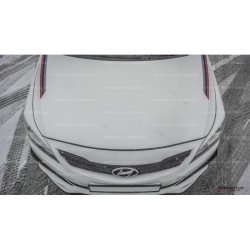 1 499 р. Реснички на фары HS1 Hyundai Solaris RBr хэтчбэк дорестайлинг (2010-2014) (Неокрашенные)  с доставкой в г. Керчь. Увеличить фотографию 3