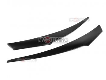 1 149 р. Реснички на фары MV tuning v2 Hyundai Solaris RBr хэтчбэк дорестайлинг (2010-2014) (Неокрашенные)  с доставкой в г. Керчь. Увеличить фотографию 5