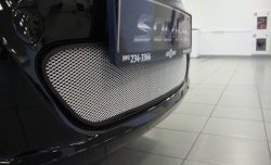 1 539 р. Сетка на бампер Russtal (хром) Hyundai Solaris RBr седан дорестайлинг (2010-2014)  с доставкой в г. Керчь. Увеличить фотографию 6
