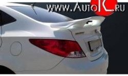 7 299 р. Спойлер Фора Hyundai Solaris RBr седан рестайлинг (2014-2017) (Неокрашенный)  с доставкой в г. Керчь. Увеличить фотографию 2