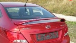 6 999 р. Спойлер Корсо Hyundai Solaris RBr седан дорестайлинг (2010-2014) (Неокрашенный)  с доставкой в г. Керчь. Увеличить фотографию 2