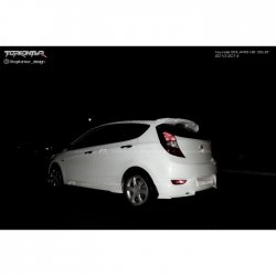 4 699 р. Спойлер TopKontur Design Hyundai Solaris RBr хэтчбэк дорестайлинг (2010-2014) (Неокрашенный)  с доставкой в г. Керчь. Увеличить фотографию 3