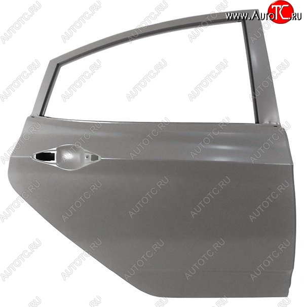 12 399 р. Правая дверь задняя SAT  Hyundai Solaris  RBr (2010-2017) седан дорестайлинг, седан рестайлинг (Неокрашенная)  с доставкой в г. Керчь