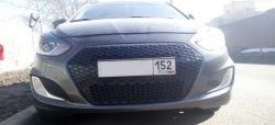 5 799 р. Решётка радиатора YTG  Hyundai Solaris  RBr (2010-2014) седан дорестайлинг (Неокрашенная)  с доставкой в г. Керчь. Увеличить фотографию 8