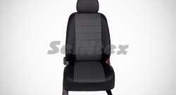 5 999 р. Чехлы для сидений SeiNtex (экокожа)  Hyundai Solaris  RBr (2010-2017) седан дорестайлинг, седан рестайлинг (Черный, вставка серая)  с доставкой в г. Керчь. Увеличить фотографию 2