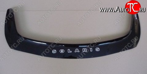 999 р. Дефлектор капота Russtal Hyundai Solaris RBr седан рестайлинг (2014-2017)  с доставкой в г. Керчь