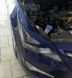 679 р. Реснички на фары Кураж Hyundai Solaris RBr седан рестайлинг (2014-2017) (Неокрашенные)  с доставкой в г. Керчь. Увеличить фотографию 4