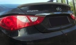 6 249 р. Лип спойлер CT Hyundai Sonata YF (2009-2014) (Неокрашенный)  с доставкой в г. Керчь. Увеличить фотографию 2