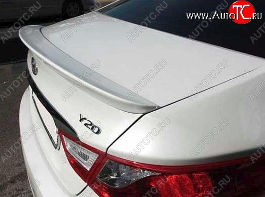 6 249 р. Лип спойлер CT Hyundai Sonata YF (2009-2014) (Неокрашенный)  с доставкой в г. Керчь