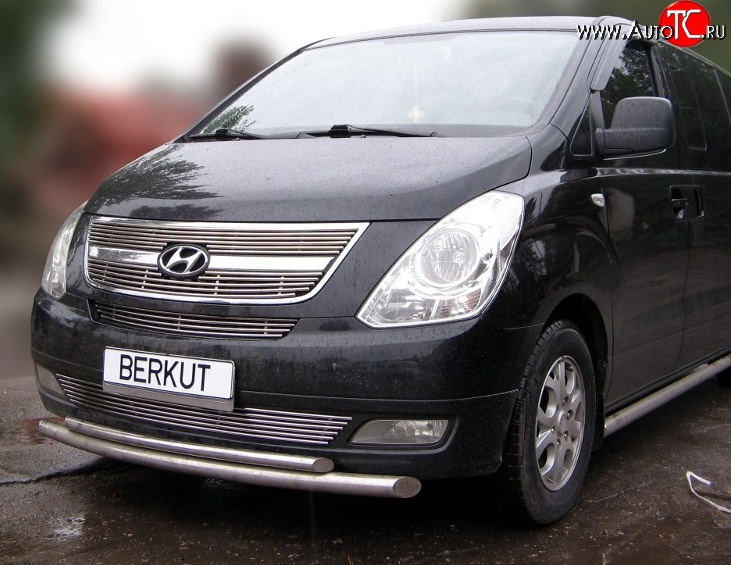 4 799 р. Декоративная вставка решетки радиатора Berkut Hyundai Starex/Grand Starex/H1 TQ рестайлинг (2014-2018)  с доставкой в г. Керчь