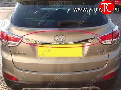 4 199 р. Накладка на крышку багажника СТ Hyundai Tucson LM (2010-2017)  с доставкой в г. Керчь