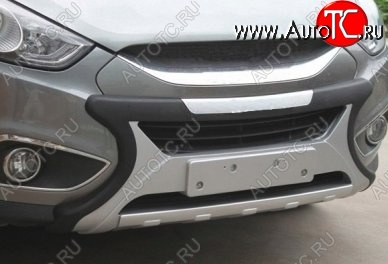 13 299 р. Накладка на передний бампер CT Hyundai Tucson LM (2010-2017) (Неокрашенная)  с доставкой в г. Керчь