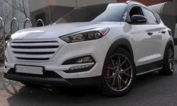 9 649 р. Решётка радиатора CT Hyundai Tucson LM (2010-2017) (Неокрашенная)  с доставкой в г. Керчь. Увеличить фотографию 5