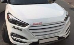 9 649 р. Решётка радиатора CT Hyundai Tucson LM (2010-2017) (Неокрашенная)  с доставкой в г. Керчь. Увеличить фотографию 6