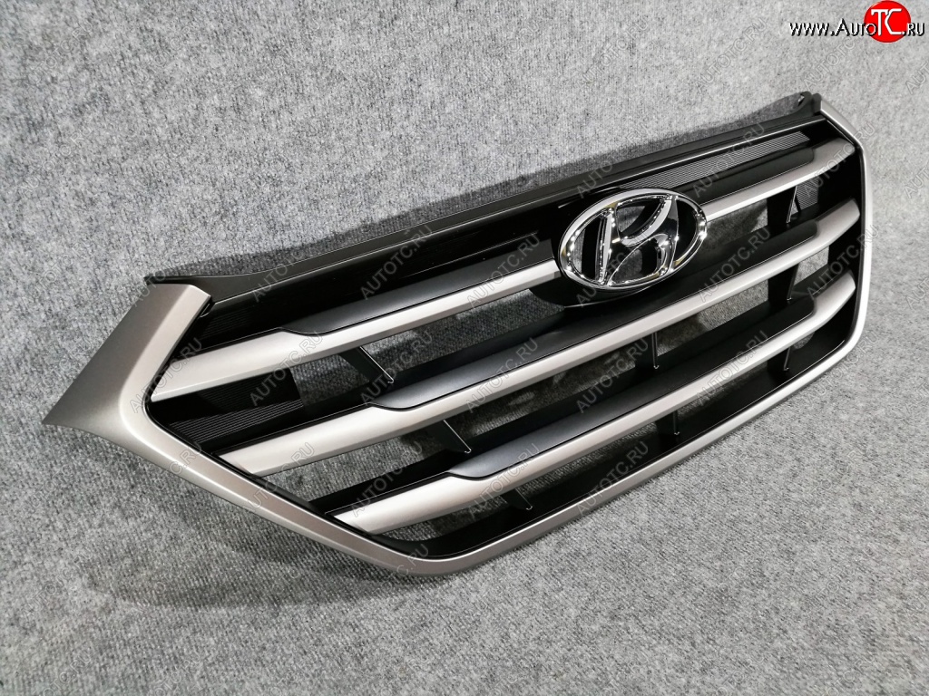 3 799 р. Решетка радиатора SPARD Hyundai Tucson TL дорестайлинг (2015-2018) (Неокрашенная)  с доставкой в г. Керчь