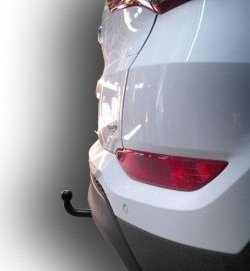 6 999 р. Фаркоп Лидер Плюс. Hyundai Tucson TL дорестайлинг (2015-2018) (Без электропакета)  с доставкой в г. Керчь. Увеличить фотографию 4