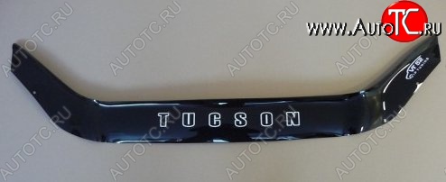 999 р. Дефлектор капота (без клыков) Russtal Hyundai Tucson JM (2004-2010)  с доставкой в г. Керчь