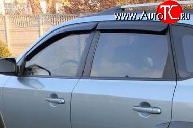 999 р. Комплект дефлекторов окон (ветровиков) 4 шт. Russtal Hyundai Tucson JM (2004-2010)  с доставкой в г. Керчь