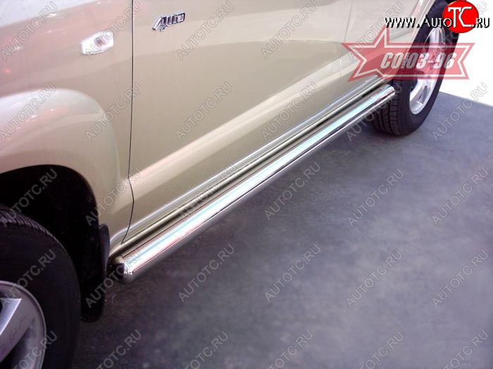 16 784 р. Защита порогов Souz-96 (d76) Hyundai Tucson JM (2004-2010)  с доставкой в г. Керчь
