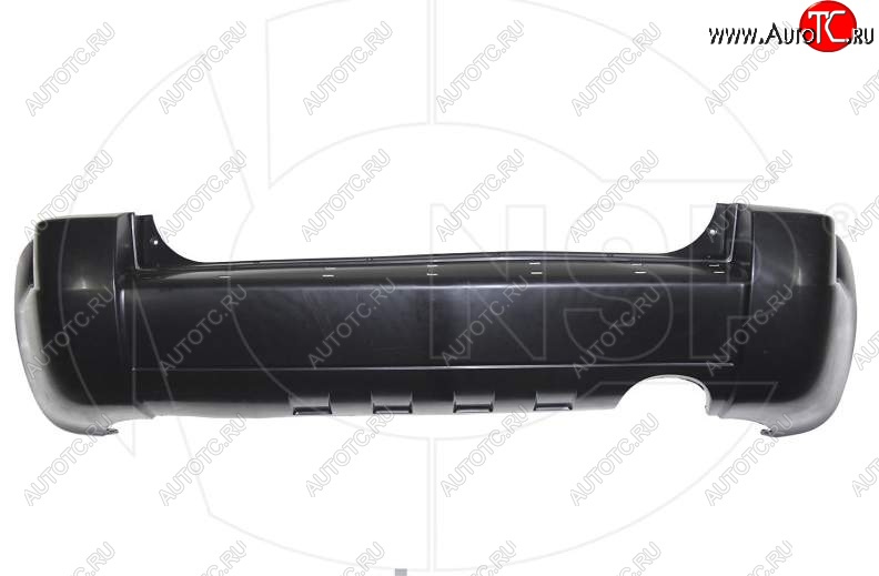 6 449 р. Задний бампер NSP (под расширитель и одну трубу) Hyundai Tucson JM (2004-2010) (Неокрашенный)  с доставкой в г. Керчь