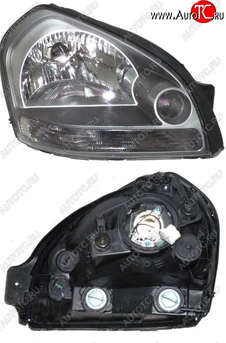 3 599 р. Правая фара SAT  Hyundai Tucson  JM (2004-2010)  с доставкой в г. Керчь