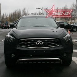 29 384 р. Защита переднего бампера Souz-96 (d60) INFINITI FX50 S51 рестайлинг (2012-2014)  с доставкой в г. Керчь. Увеличить фотографию 2