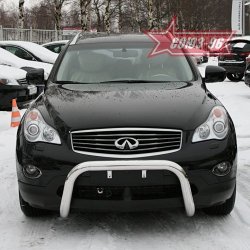 21 464 р. Защита переднего бампера Souz-96 (d76) INFINITI EX35 J50 (2007-2013)  с доставкой в г. Керчь. Увеличить фотографию 2
