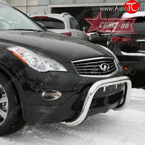 21 464 р. Защита переднего бампера Souz-96 (d76) INFINITI EX35 J50 (2007-2013)  с доставкой в г. Керчь