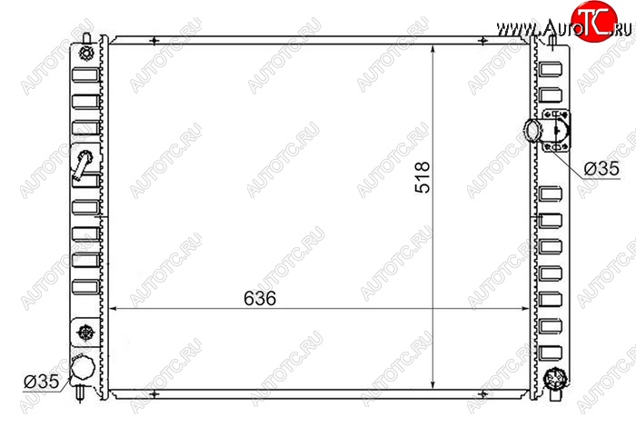 7 349 р. Радиатор двигателя SAT (пластинчатый, МКПП/АКПП) INFINITI FX35 S51 дорестайлинг (2008-2011)  с доставкой в г. Керчь