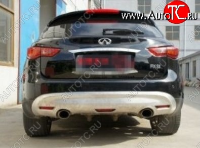 17 299 р. Накладка на задний бампер CT INFINITI FX35 S50 дорестайлинг (2002-2005) (Неокрашенная)  с доставкой в г. Керчь