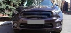 3 399 р. Решётка радиатора Style v2 INFINITI FX35 S51 дорестайлинг (2008-2011) (Неокрашенная)  с доставкой в г. Керчь. Увеличить фотографию 4
