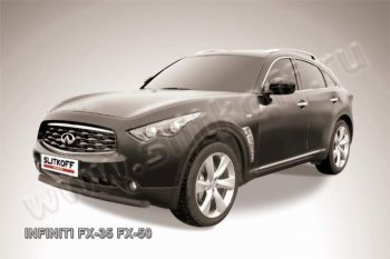 Защита переднего бампера из трубы d76 Slitkoff INFINITI FX35  S51 - FX50  S51