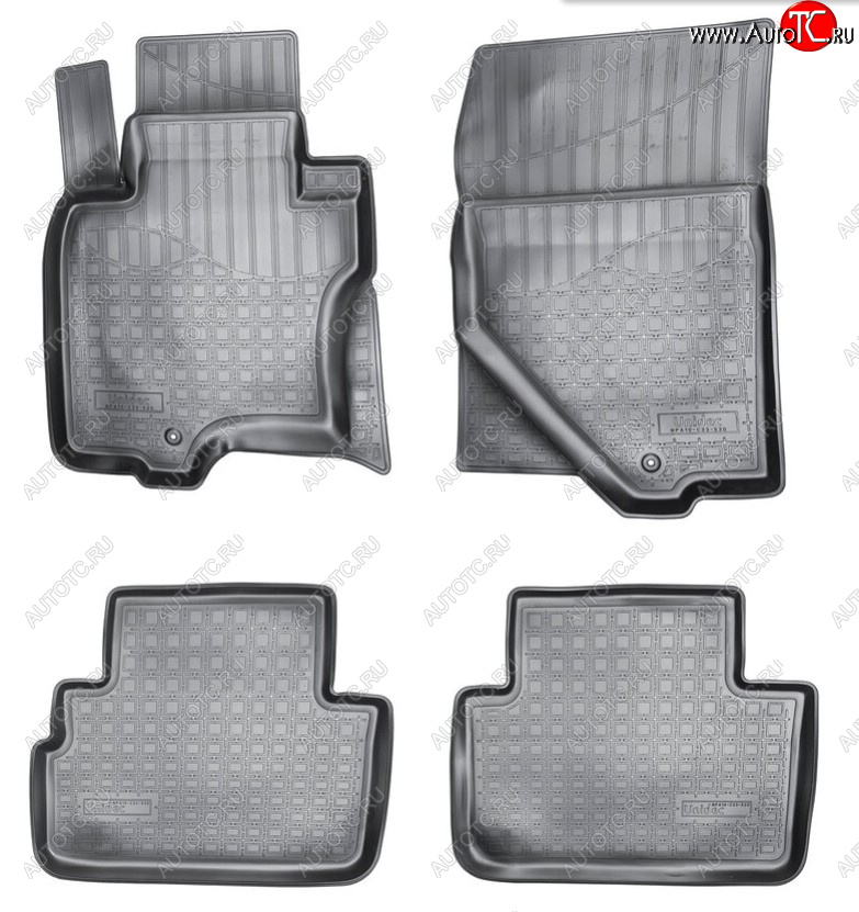 2 989 р. Комплект салонных ковриков Norplast Unidec INFINITI QX70 S51 (2013-2020) (Цвет: черный)  с доставкой в г. Керчь