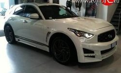 31 299 р. Передний бампер Lorinser INFINITI FX37 S51 рестайлинг (2011-2013) (Неокрашенный)  с доставкой в г. Керчь. Увеличить фотографию 2