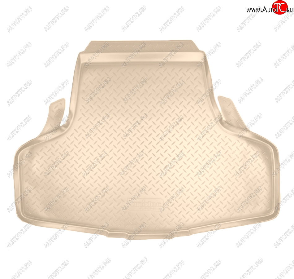 2 199 р. Коврик багажника Norplast Unidec  INFINITI G35  V36 - G37  V36 (Цвет: бежевый)  с доставкой в г. Керчь