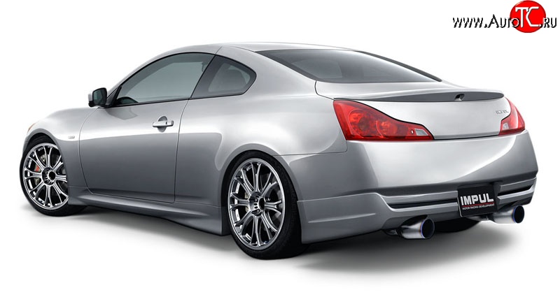 25 249 р. Накладка на задний бампер Impul INFINITI G37 V36 седан рестайлинг (2008-2014) (Неокрашенная)  с доставкой в г. Керчь