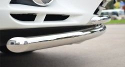 17 849 р. Защита переднего бампера (2 трубыØ63 и 42 мм, нержавейка) SLITKOFF  INFINITI JX35 (2012-2014)  с доставкой в г. Керчь. Увеличить фотографию 3