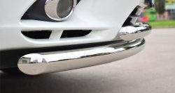 20 399 р. Защита переднего бампера (2 трубыØ76 и 63 мм, нержавейка) SLITKOFF  INFINITI JX35 (2012-2014)  с доставкой в г. Керчь. Увеличить фотографию 2