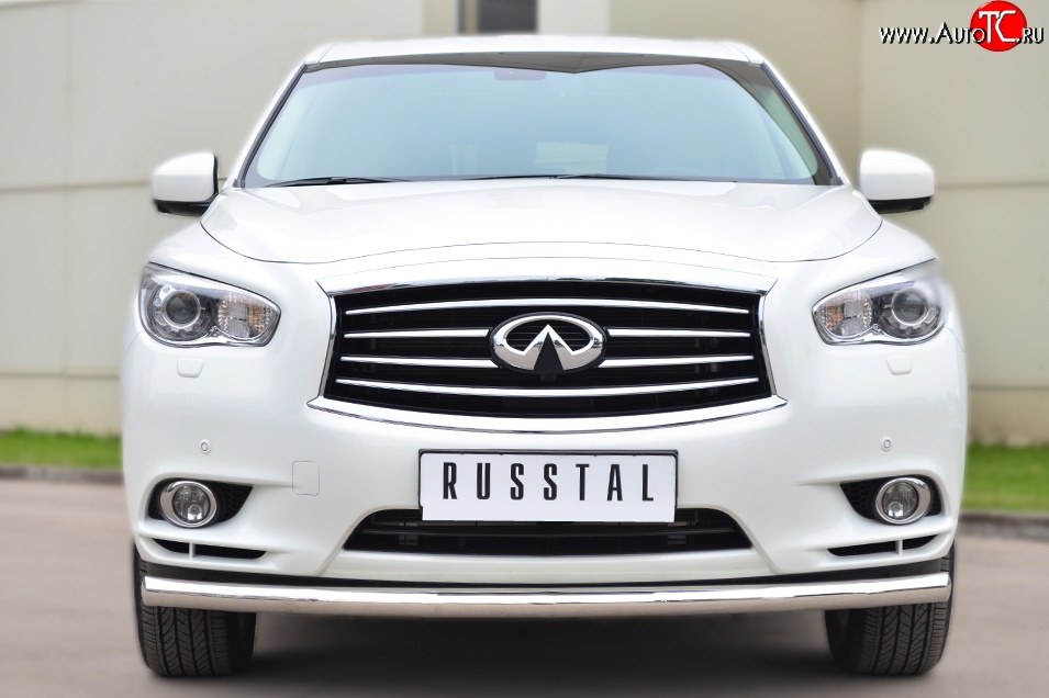 16 299 р. Одинарная защита переднего бампера диаметром 63 мм SLITKOFF  INFINITI JX35 (2012-2014)  с доставкой в г. Керчь